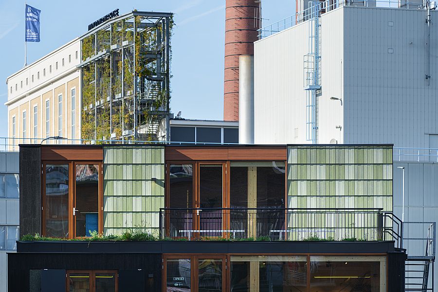 PVT-warmtepomp maakt verplaatsbaar paviljoen BLOK op duurzame manier warm