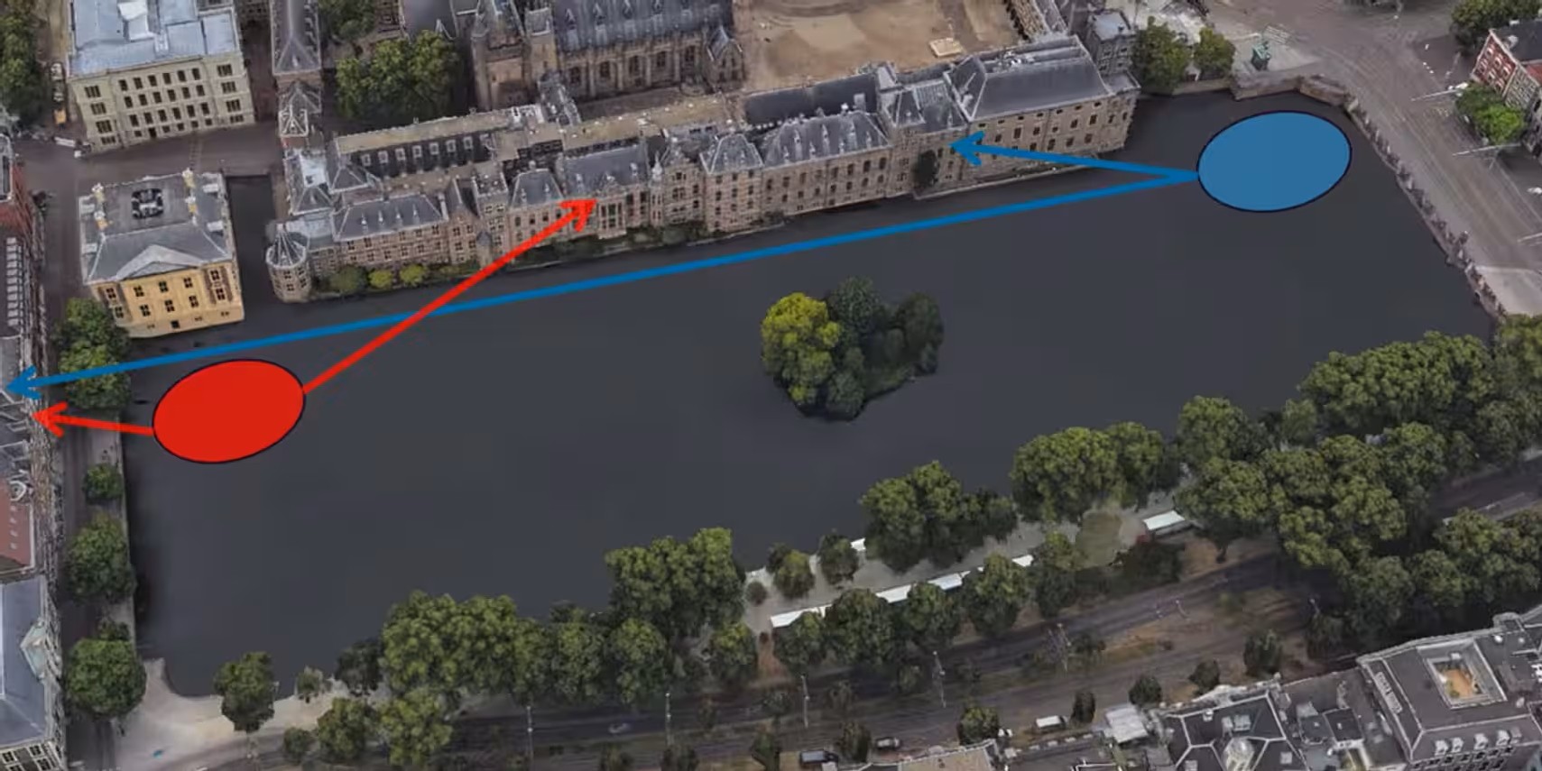 Binnenhof wordt vrijwel zelfvoorzienend met ondergrondse warmte-koudeopslag onder Hofvijver