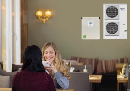 Geavanceerde updates Panasonic PACi R32 met waterwarmtewisselaar