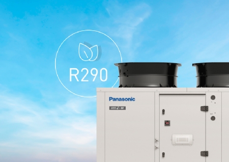 Nu verkrijgbaar: Panasonic R290 lucht-water warmtepompen in capaciteiten van 50 kW tot 80 kW