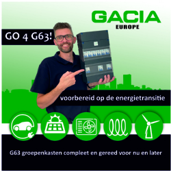 De nieuwe generatie groepenkasten GACIA G63 voorbereid op de energietransitie!