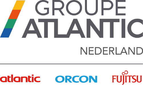 Logo Orcon, Atlantic, Atlantic-Fujitsu (merken van Groupe Atlantic Nederland)