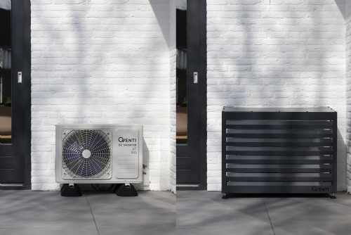 Omkasting airconditioner warmtepomp